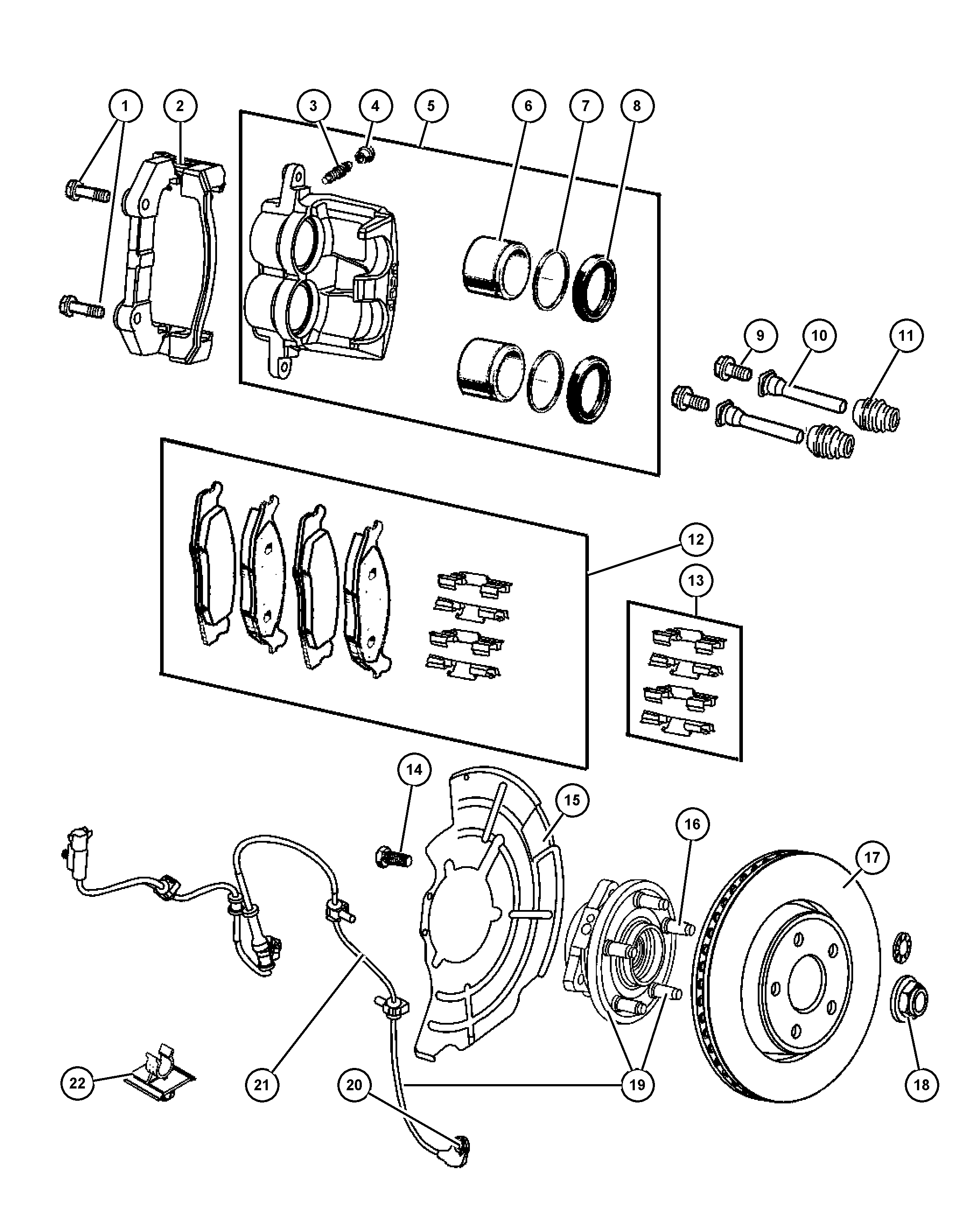 Jeep 5080 868AC - Əyləc altlığı dəsti, əyləc diski furqanavto.az