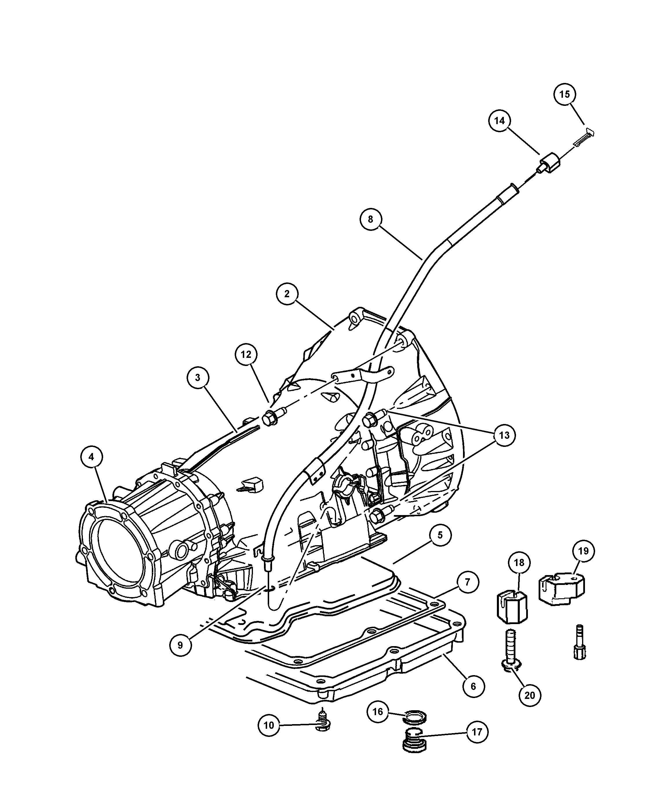 Dodge 53013 594AA - Kilidləmə Pin, avtomatik. trans. möhürləyici hissə furqanavto.az