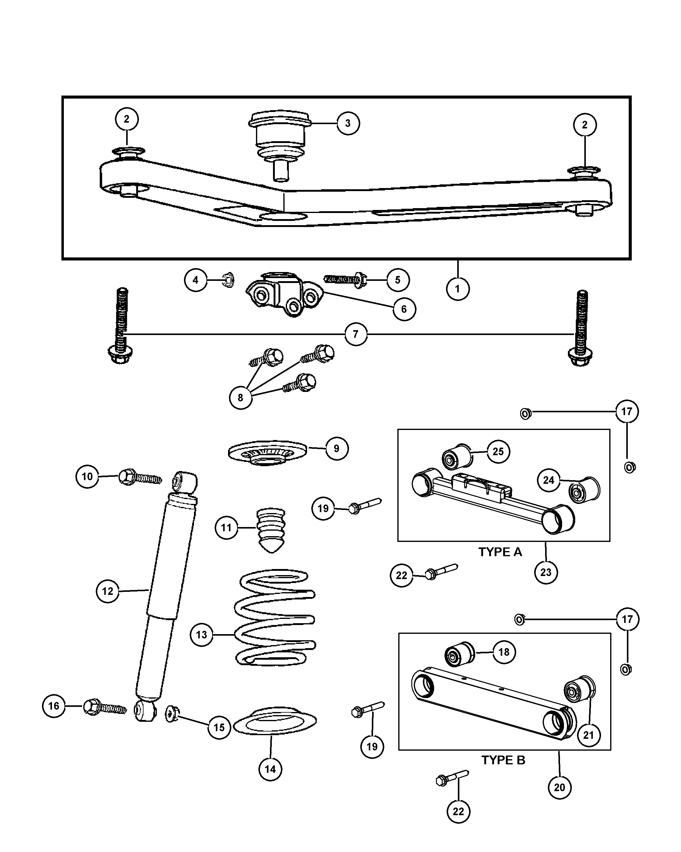 Jeep 52089 065AA - Nəzarət Kolu / Arxa Qol furqanavto.az