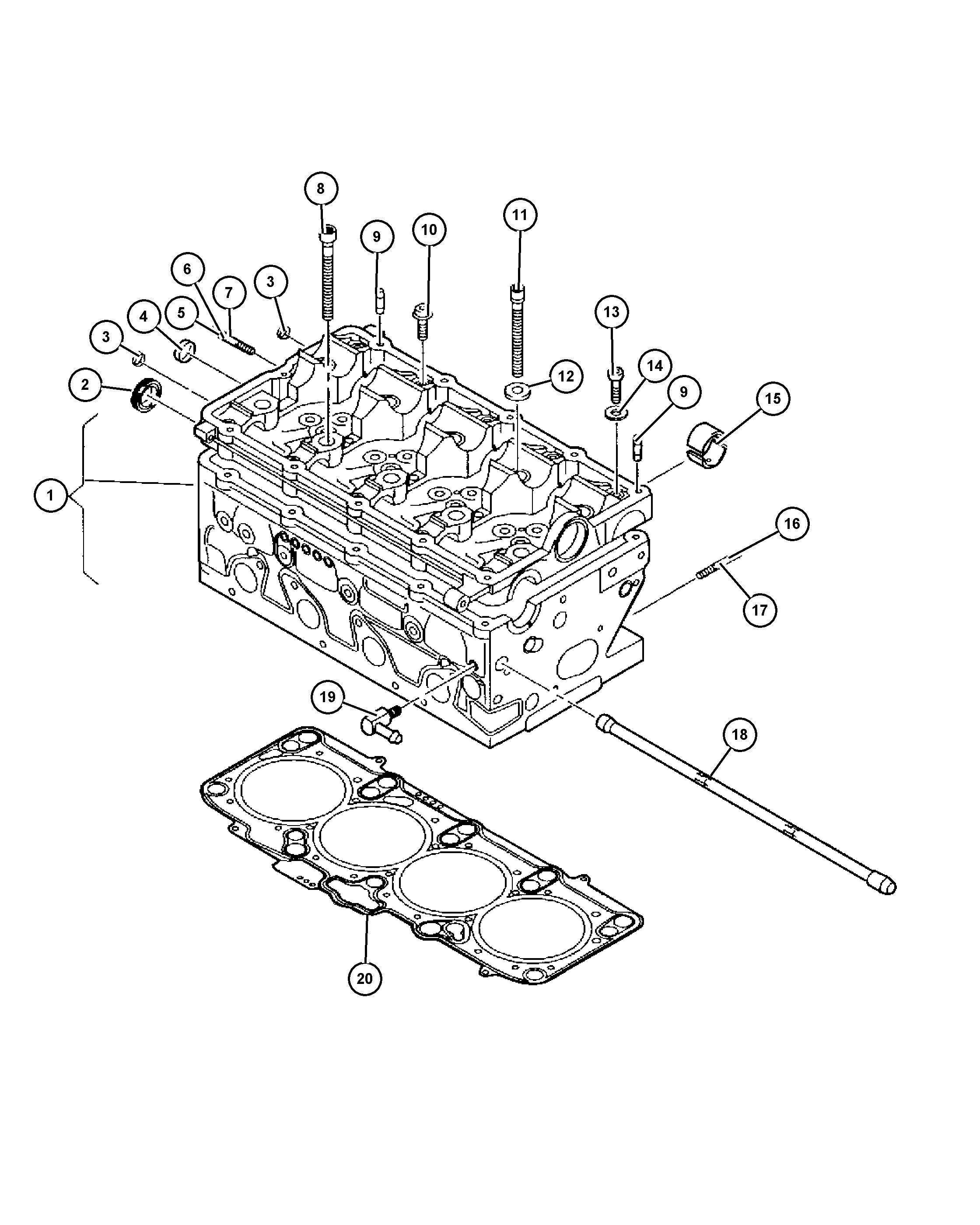 Dodge 68033 094AA - Conta, silindr başlığı furqanavto.az