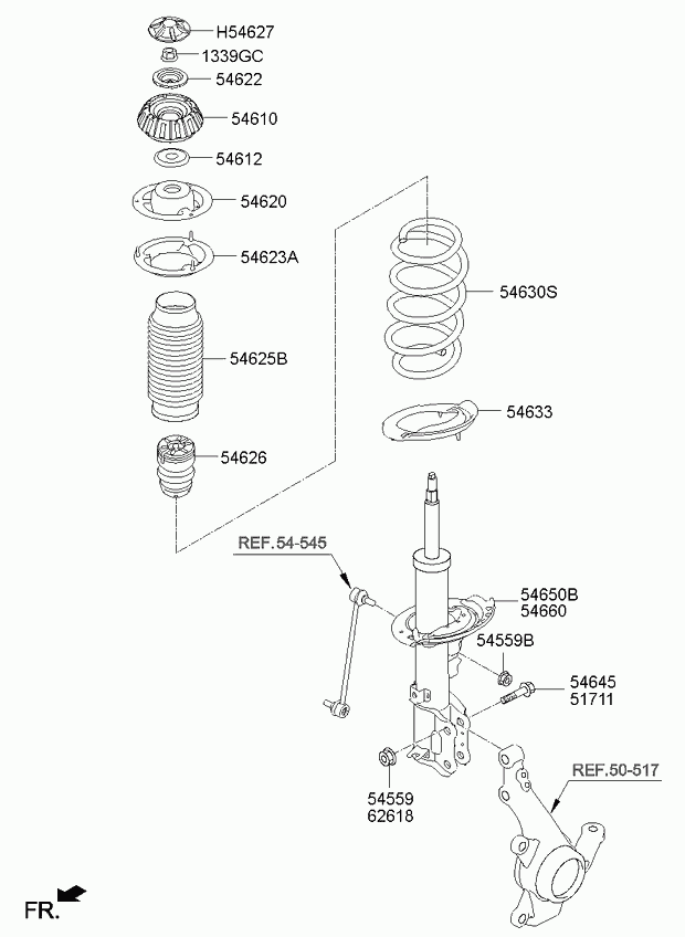 KIA 54625-1W000 - Qoruyucu qapaq / Körük, amortizator furqanavto.az