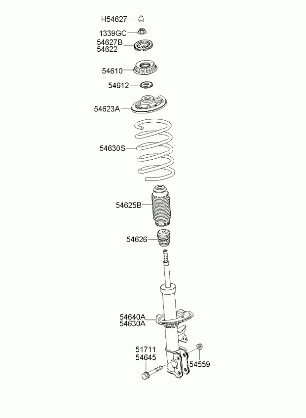 Hyundai 5465007100 - Amortizator furqanavto.az