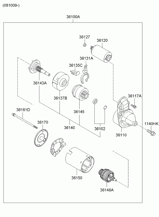 KIA 3610023070 - Başlanğıc furqanavto.az