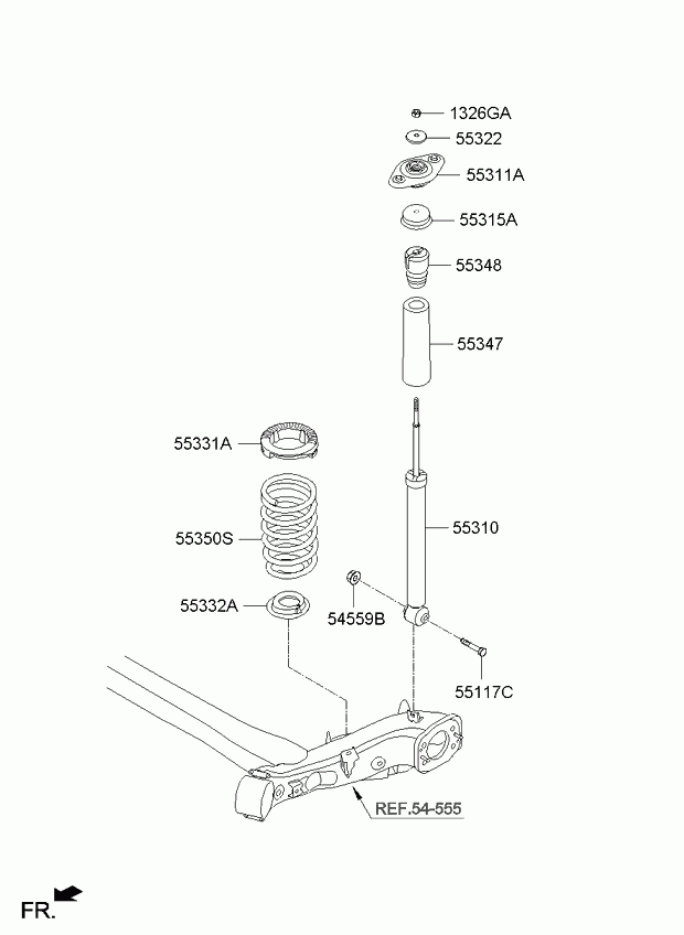 KIA 55310-B2040 - Amortizator furqanavto.az