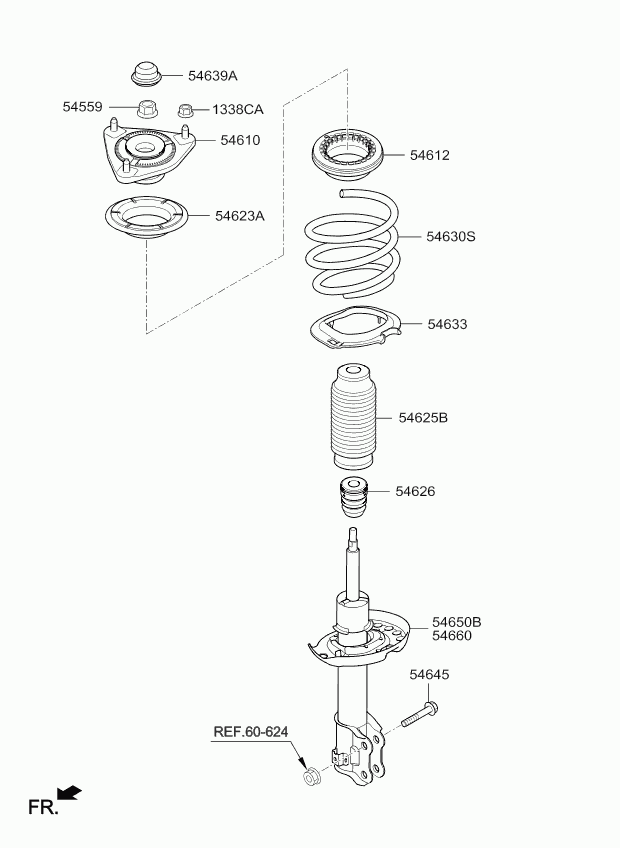 KIA 54610A4000 - Üst Strut Montajı furqanavto.az