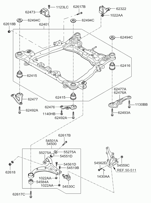 KIA 54530-4D000 - Billi birləşmə furqanavto.az