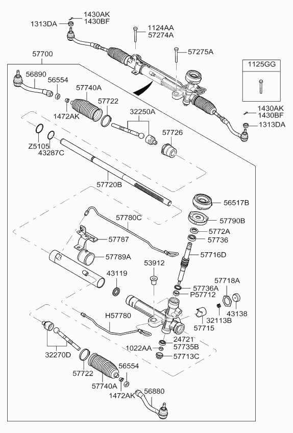 OM 57700-1G100 - Sükan qurğusu furqanavto.az