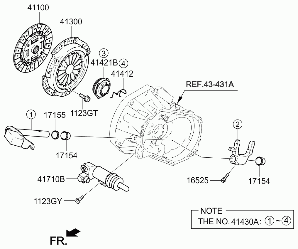 Hyundai 41300-02710 - Debriyaj təzyiq lövhəsi furqanavto.az