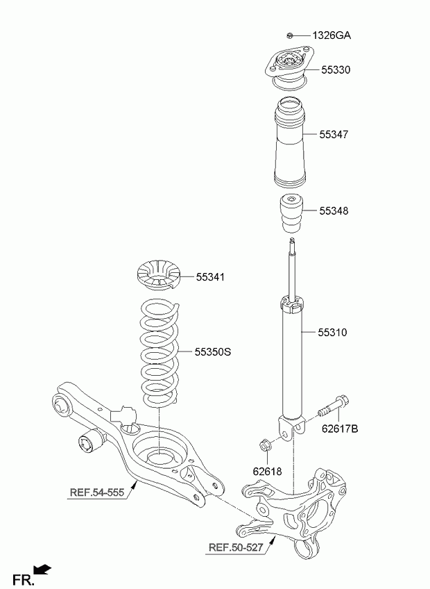 Hyundai 55311-2T010 - Amortizator furqanavto.az