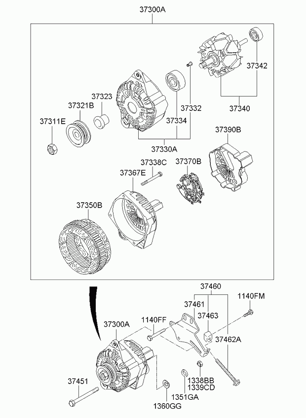 KIA 37300-23650 - DİNAMO furqanavto.az