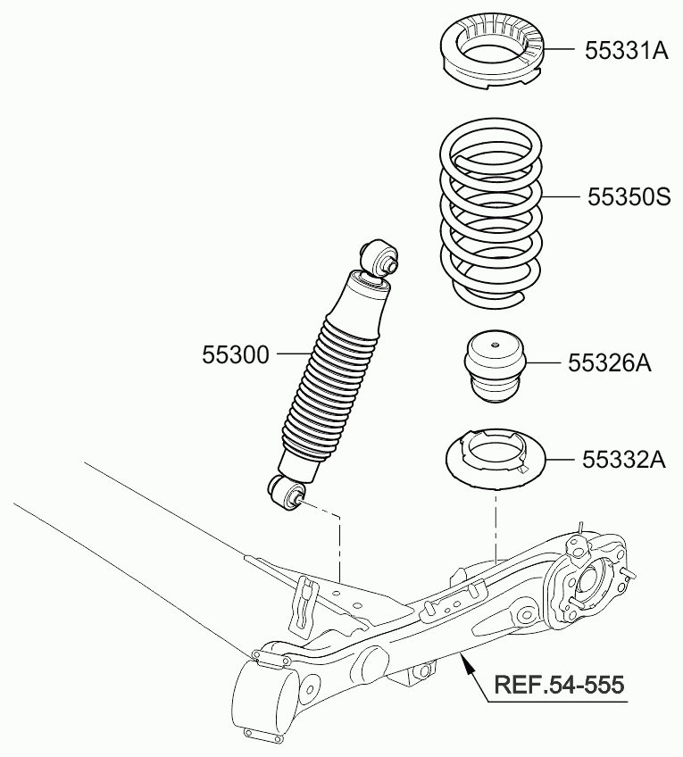 KIA 55300-4L002 - Amortizator furqanavto.az