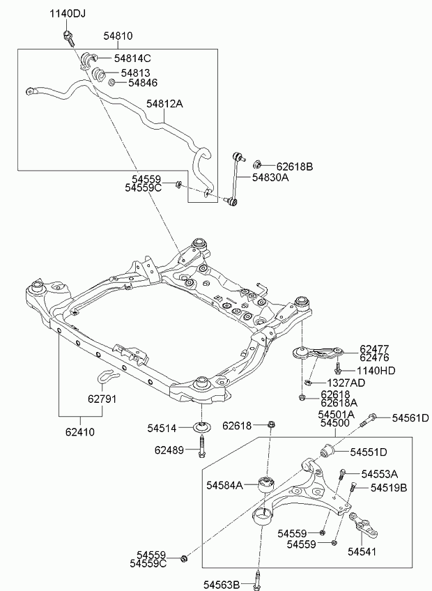 KIA 54813-2H000 - REZİN STABILIZATOR ÖN furqanavto.az