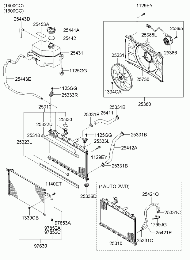 KIA (DYK) 976061G000 - Condenser assy furqanavto.az