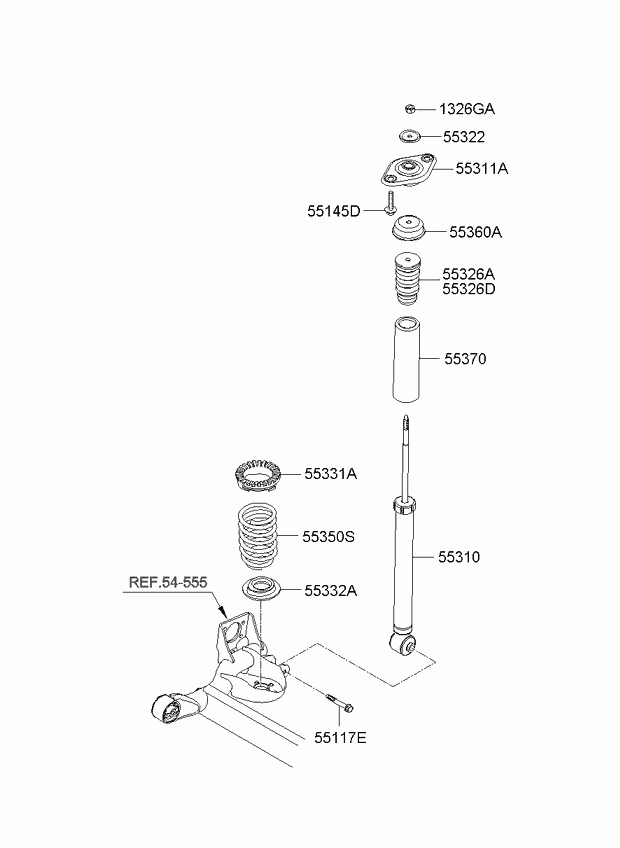 KIA 55326-1G000 - Toz örtüyü dəsti, amortizator furqanavto.az