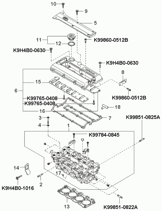 KIA 0KL01 10 155 - Mühür halqası, klapan sapı furqanavto.az