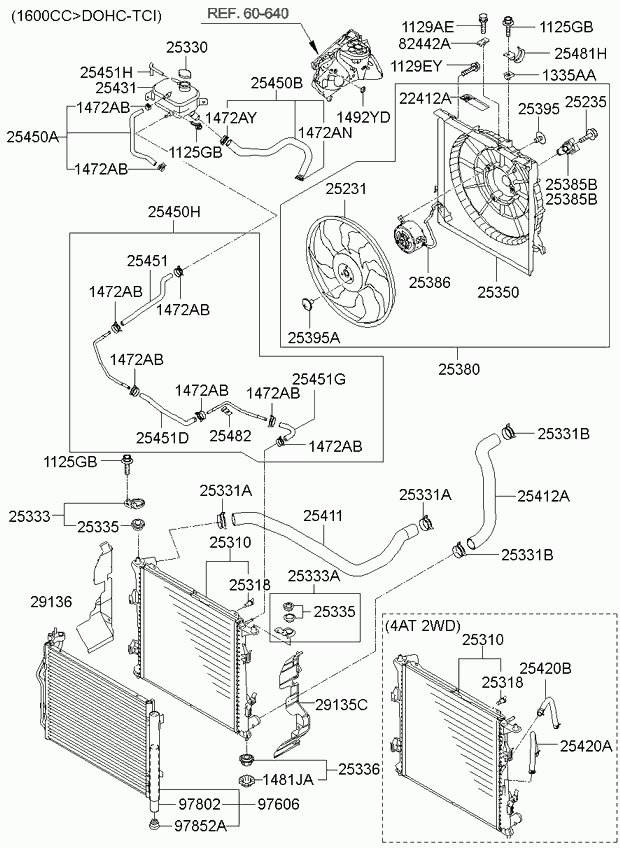 KIA 253301H000 - Mühürləmə qapağı, radiator furqanavto.az