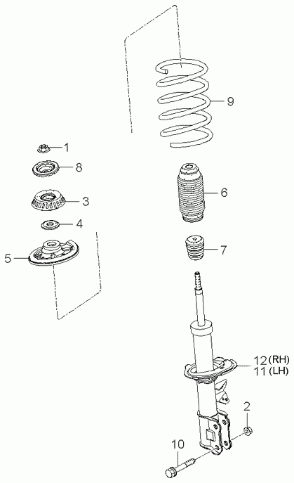 Hyundai 54611-07000 - Üst Strut Montajı furqanavto.az