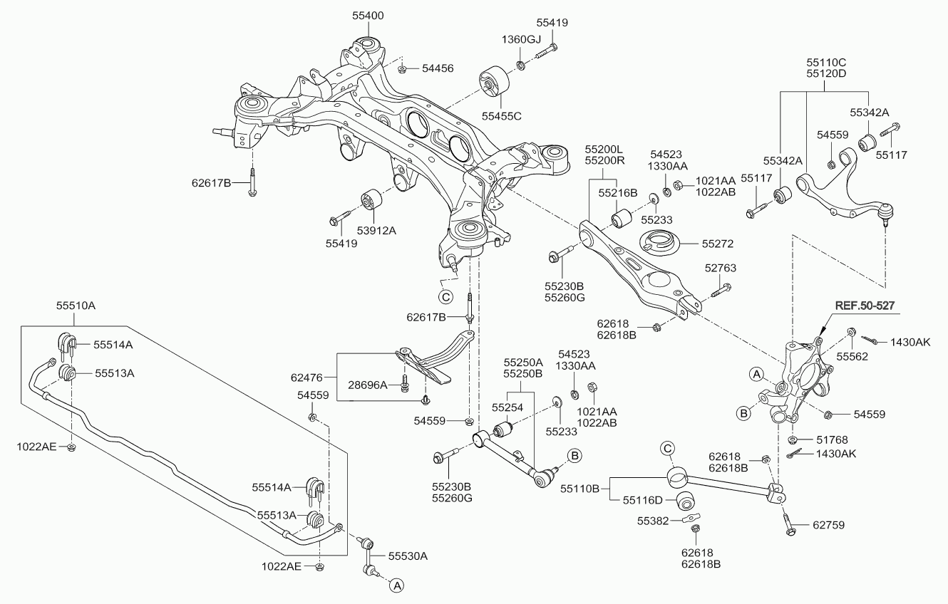 Hyundai 55250-2P010 - Yolun idarəedici qolu furqanavto.az