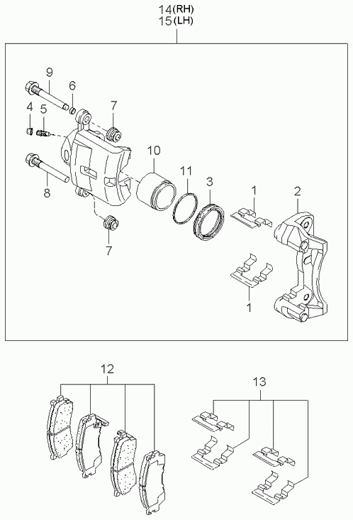 Hyundai 0K2N133651 - Piston, əyləc kaliperi furqanavto.az