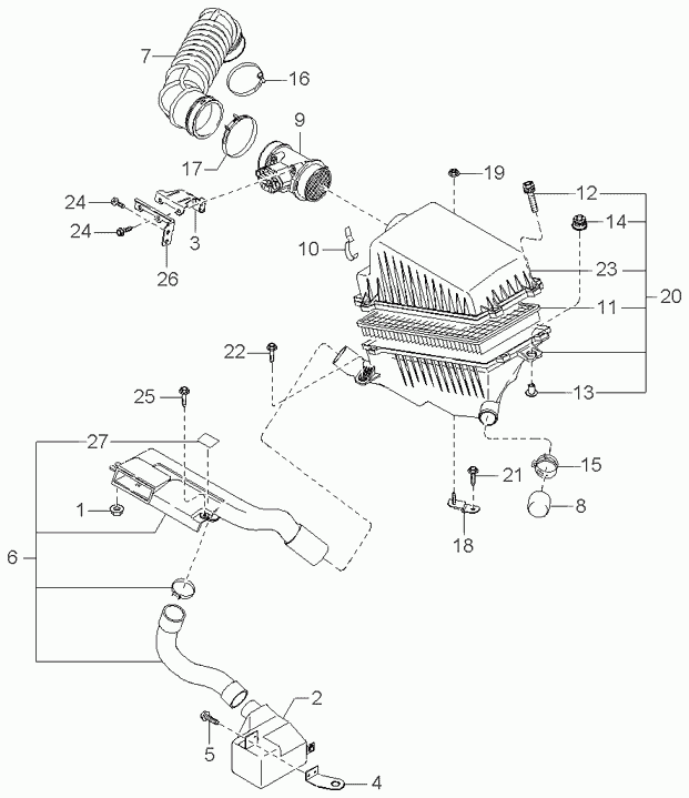 MAZDA 0K2A513Z40A - Hava filtri furqanavto.az