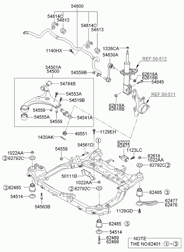 KIA 54584-1D000 - Nəzarət Kolu / Arxa Qol furqanavto.az