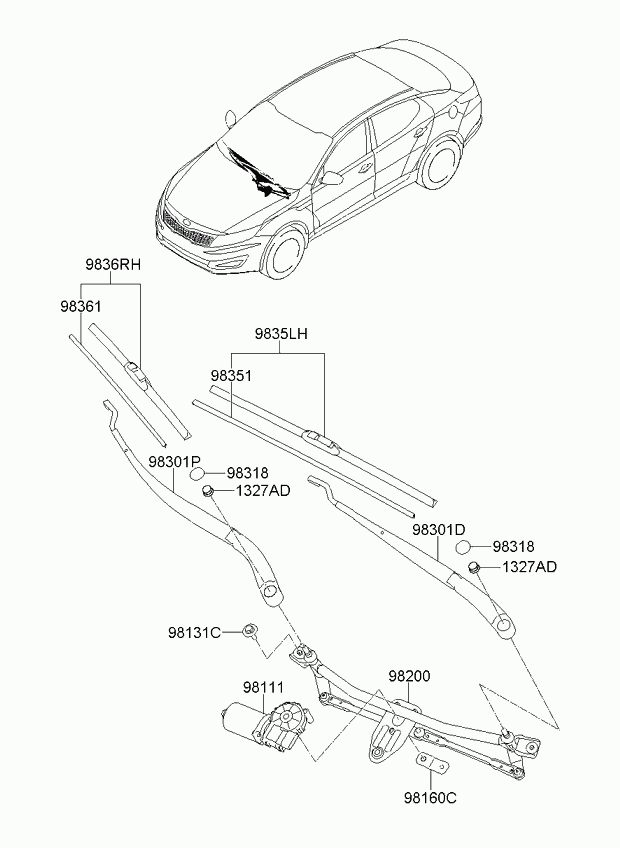 Hyundai 98361-2V000 - Sülən Bıçağı furqanavto.az