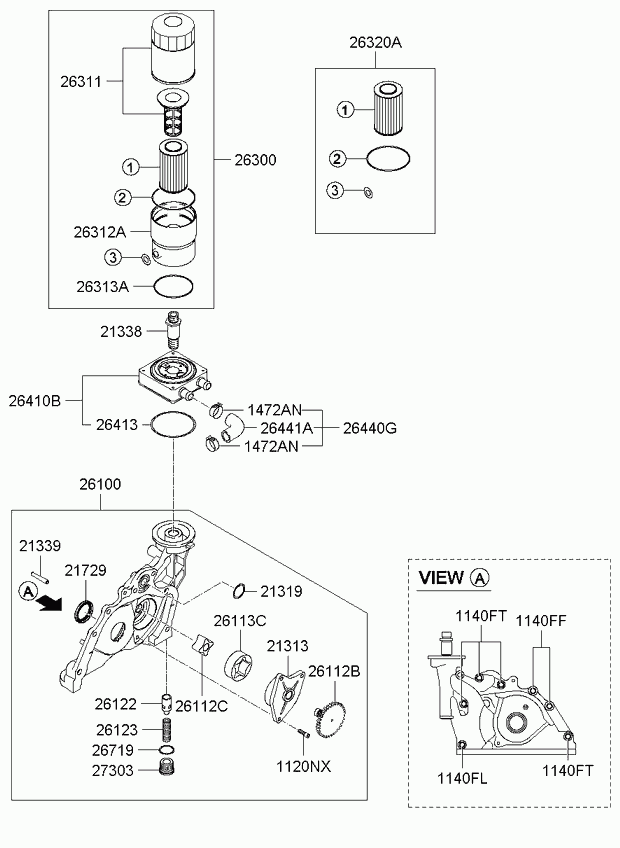 Hyundai 2641027401 - Yağ soyuducu, mühərrik yağı furqanavto.az