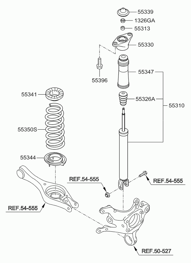 KIA 55310-1H200 - Amortizator furqanavto.az