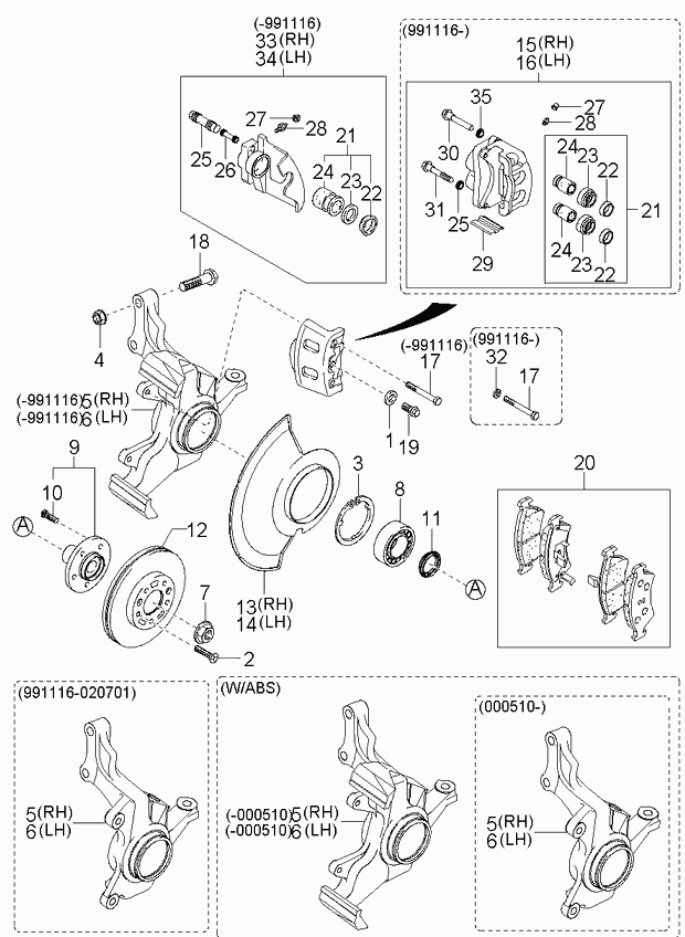 KIA 51720 FL047 - Təkər qovşağı, podşipnik dəsti furqanavto.az