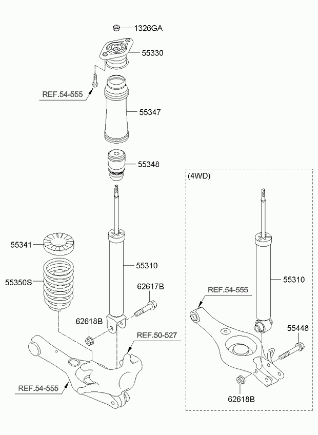 KIA 553112S400 - Amortizator furqanavto.az