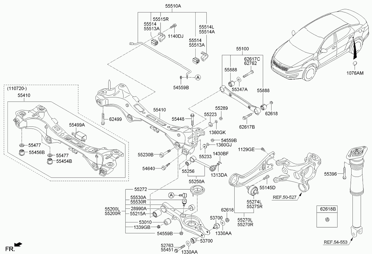 KIA 552103S050 - Yolun idarəedici qolu furqanavto.az