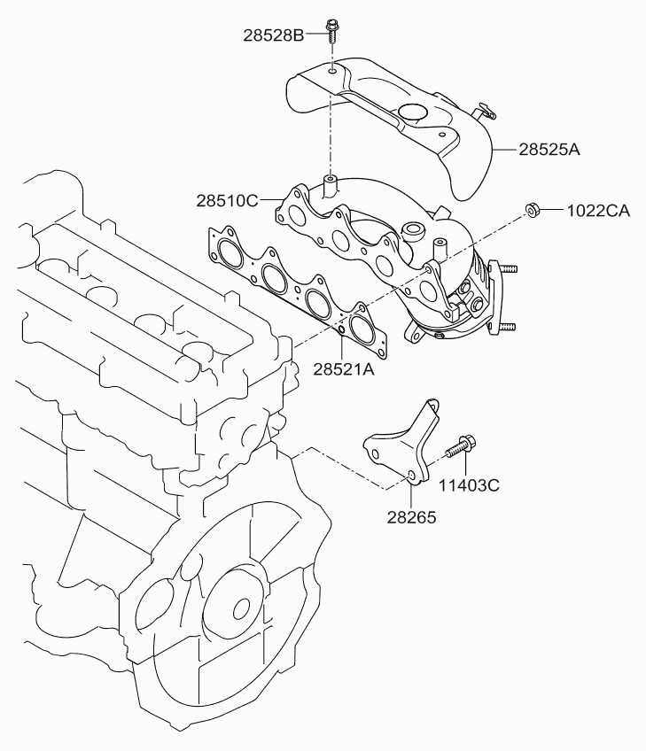 Hyundai 285102BEF5 - Katalitik çevirici furqanavto.az