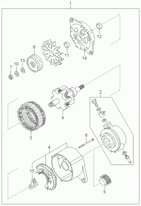 Hyundai 0K72A-18-300 - Alternator furqanavto.az