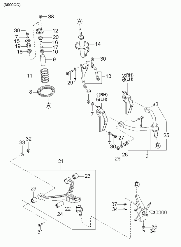 KIA 0K011-34-799A - Üst Strut Montajı furqanavto.az