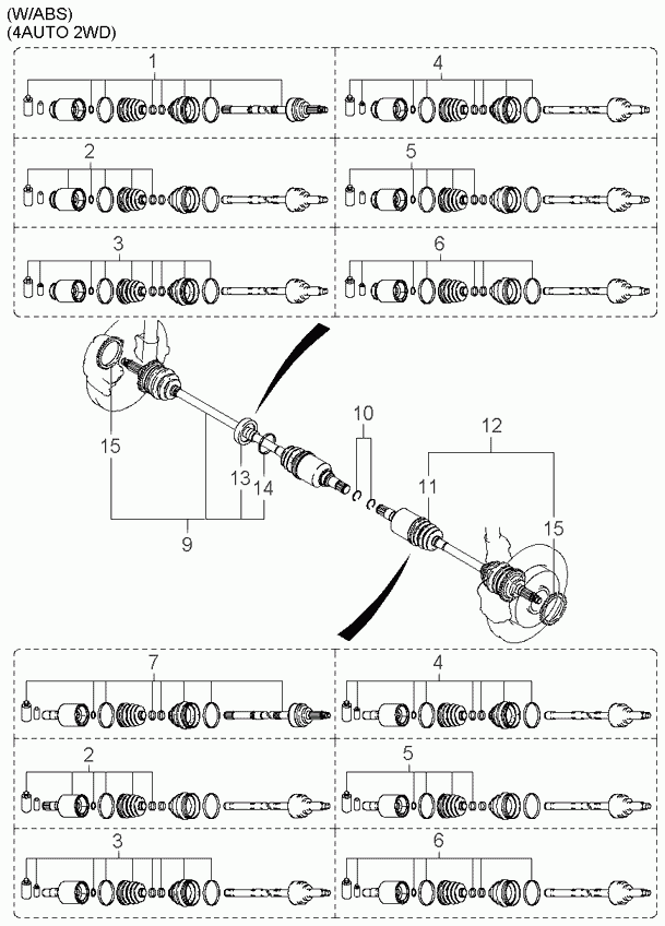 KIA 0K30A25600 - Sürücü mili furqanavto.az