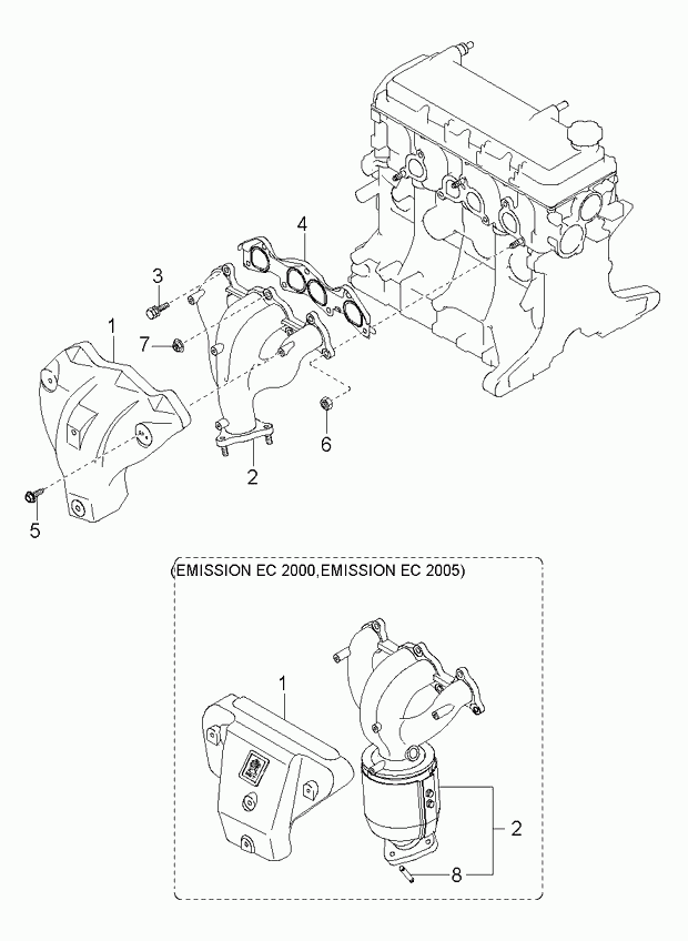 KIA K999460800B - Qoz, egzoz manifoldu furqanavto.az