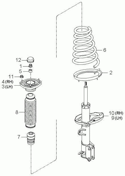 KIA 55320-2E000 - Üst Strut Montajı furqanavto.az