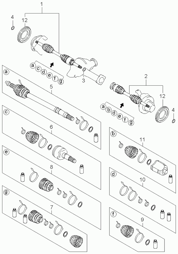 KIA 0K012-22-530 - Körük, sürücü val furqanavto.az