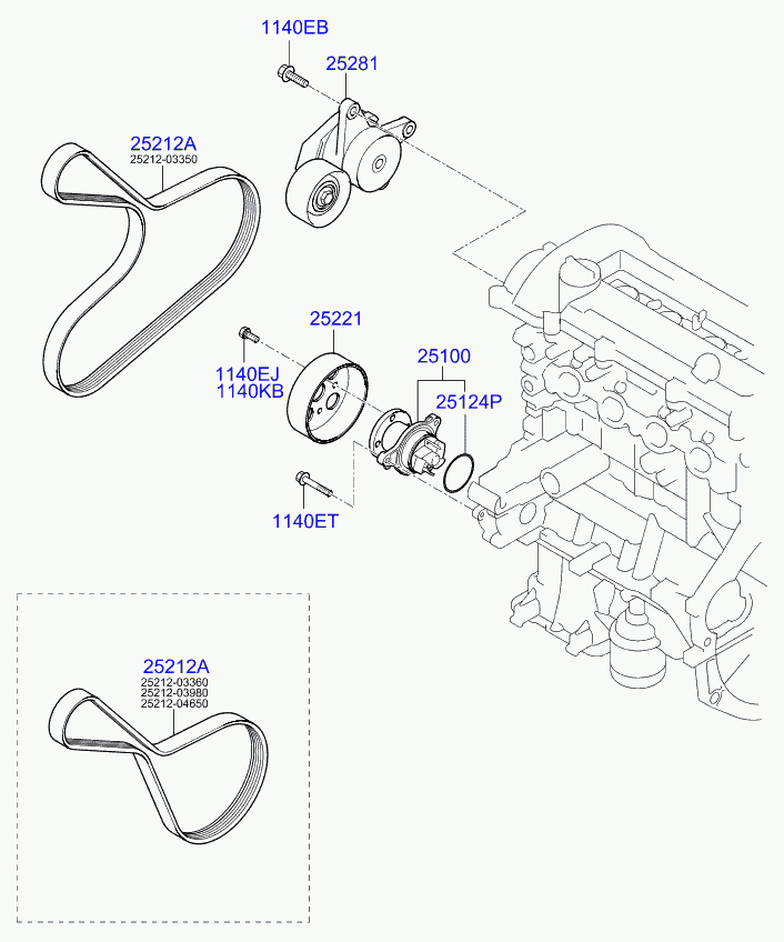 Hyundai 25100-03010 - Su nasosu furqanavto.az