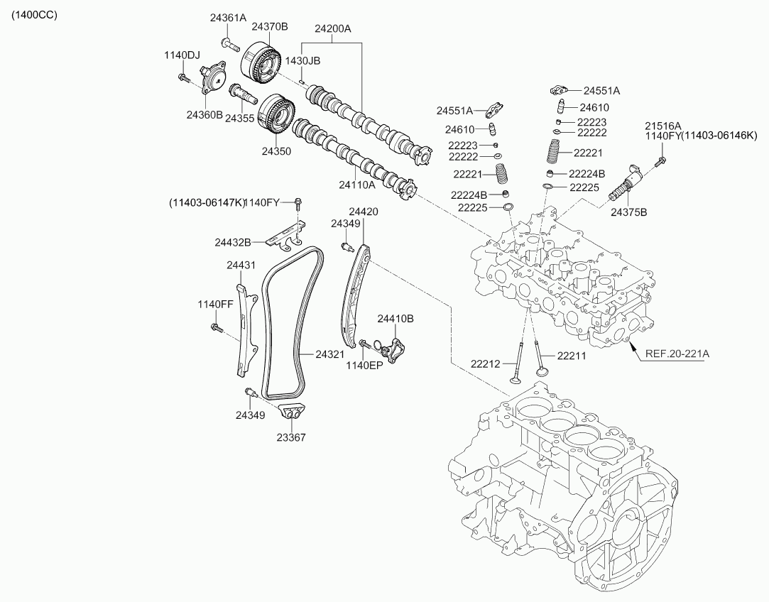 Hyundai 24350-03001 - Eksantrik mili tənzimləyicisi furqanavto.az