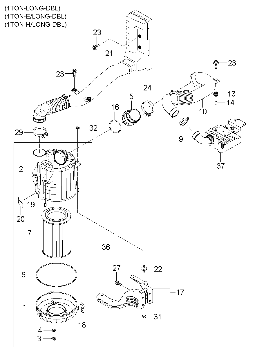 KIA 28113-4E000 - HAVA FİLTERİ furqanavto.az