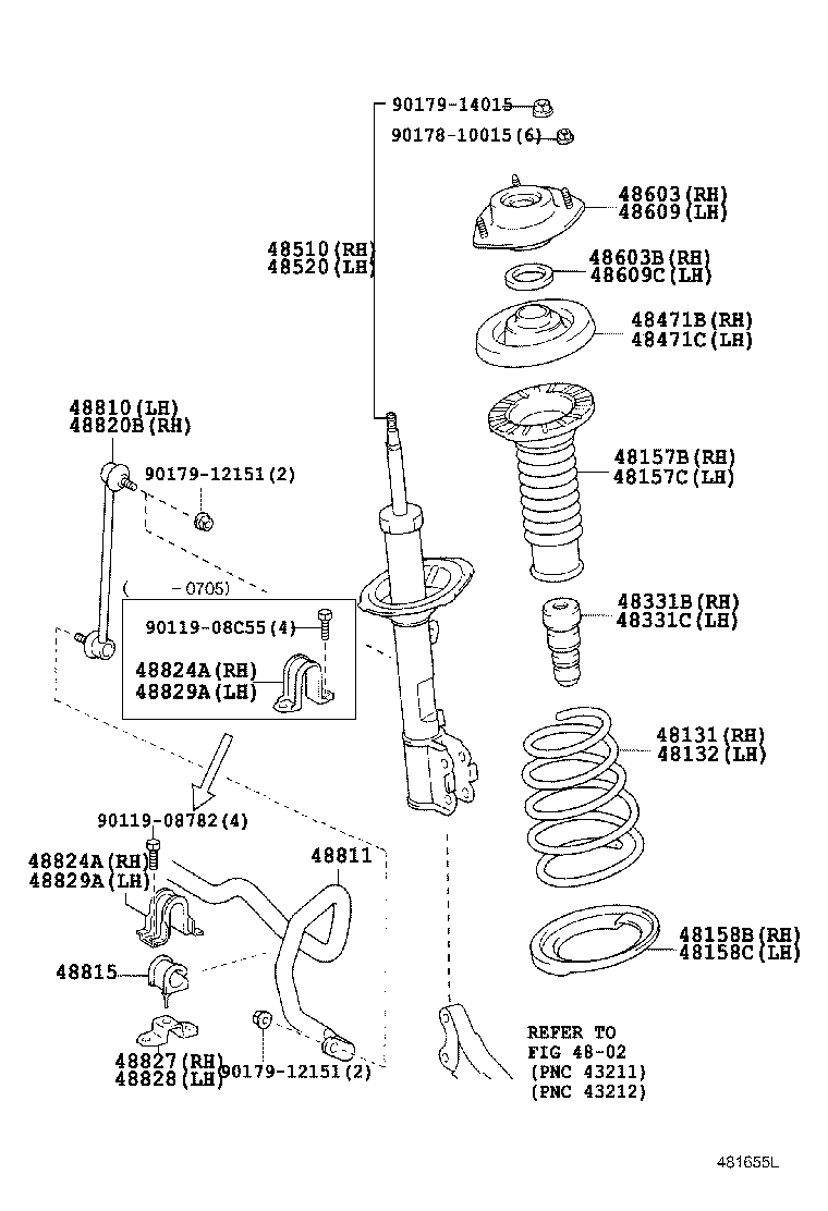 TOYOTA 48820-28050 - LİNK STABİLİZATOR ÖN S-S furqanavto.az