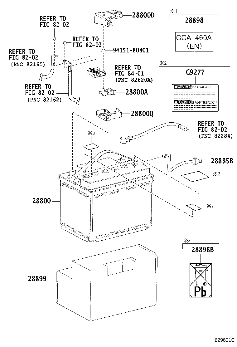 TOYOTA 28800-36130 - BATTERY furqanavto.az