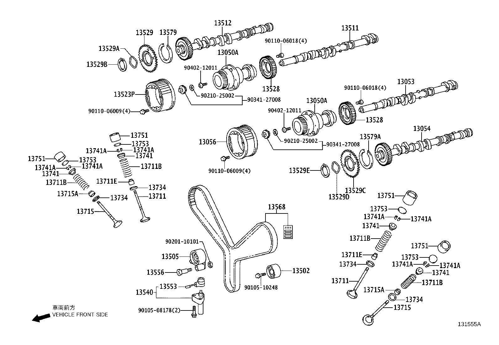 TOYOTA 9091302113 - Mühür dəsti, klapan sapı furqanavto.az