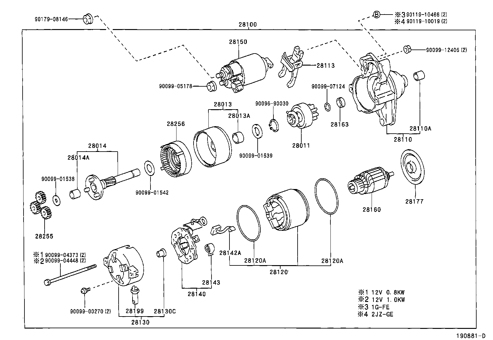 TOYOTA 2810070050 - Başlanğıc furqanavto.az