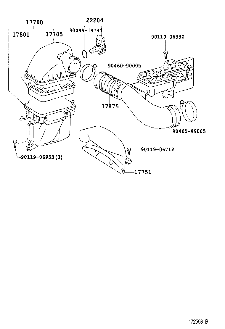 TOYOTA 17801 50060 - Hava filtri furqanavto.az