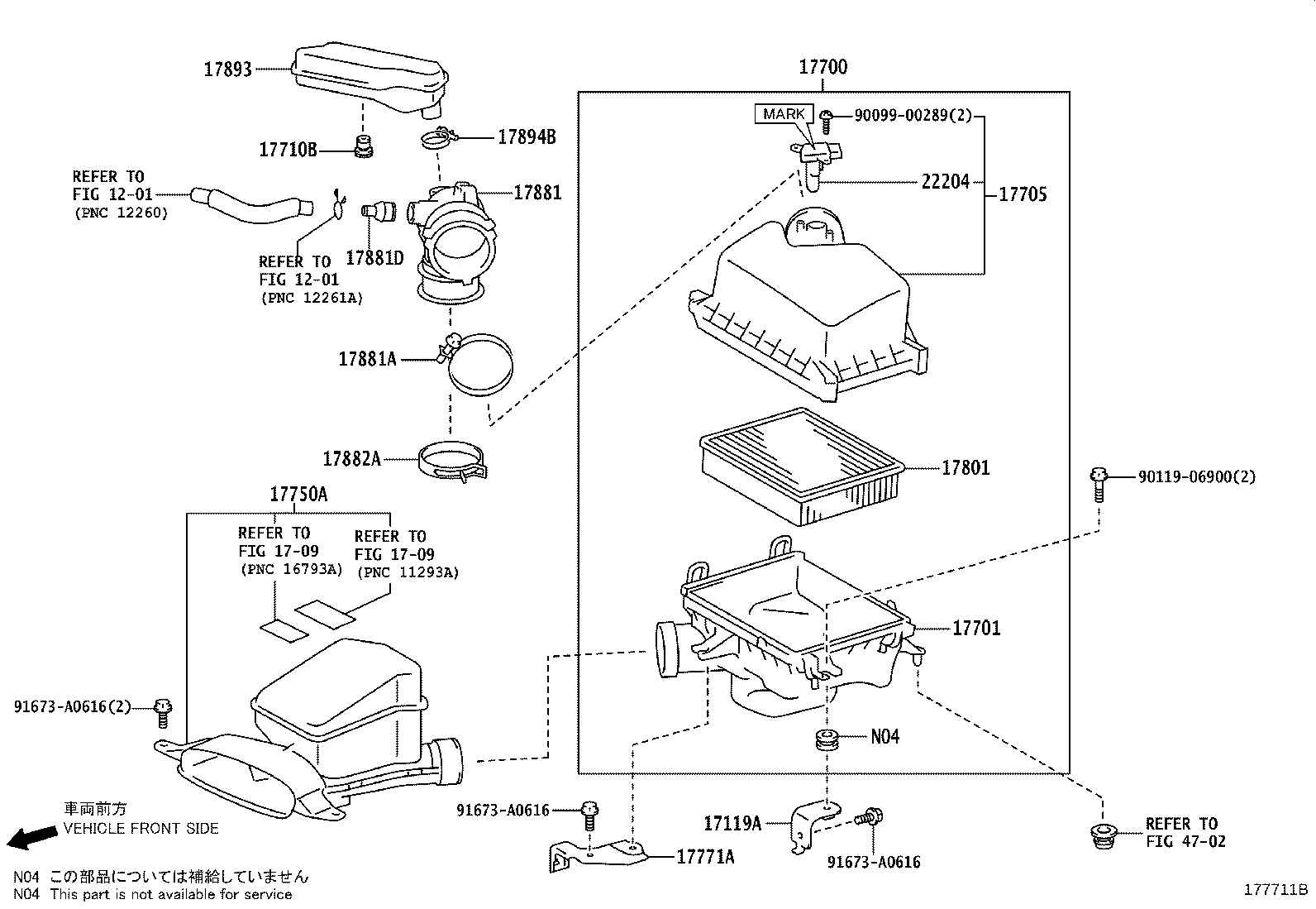 TOYOTA 17801 38011 - Hava filtri furqanavto.az