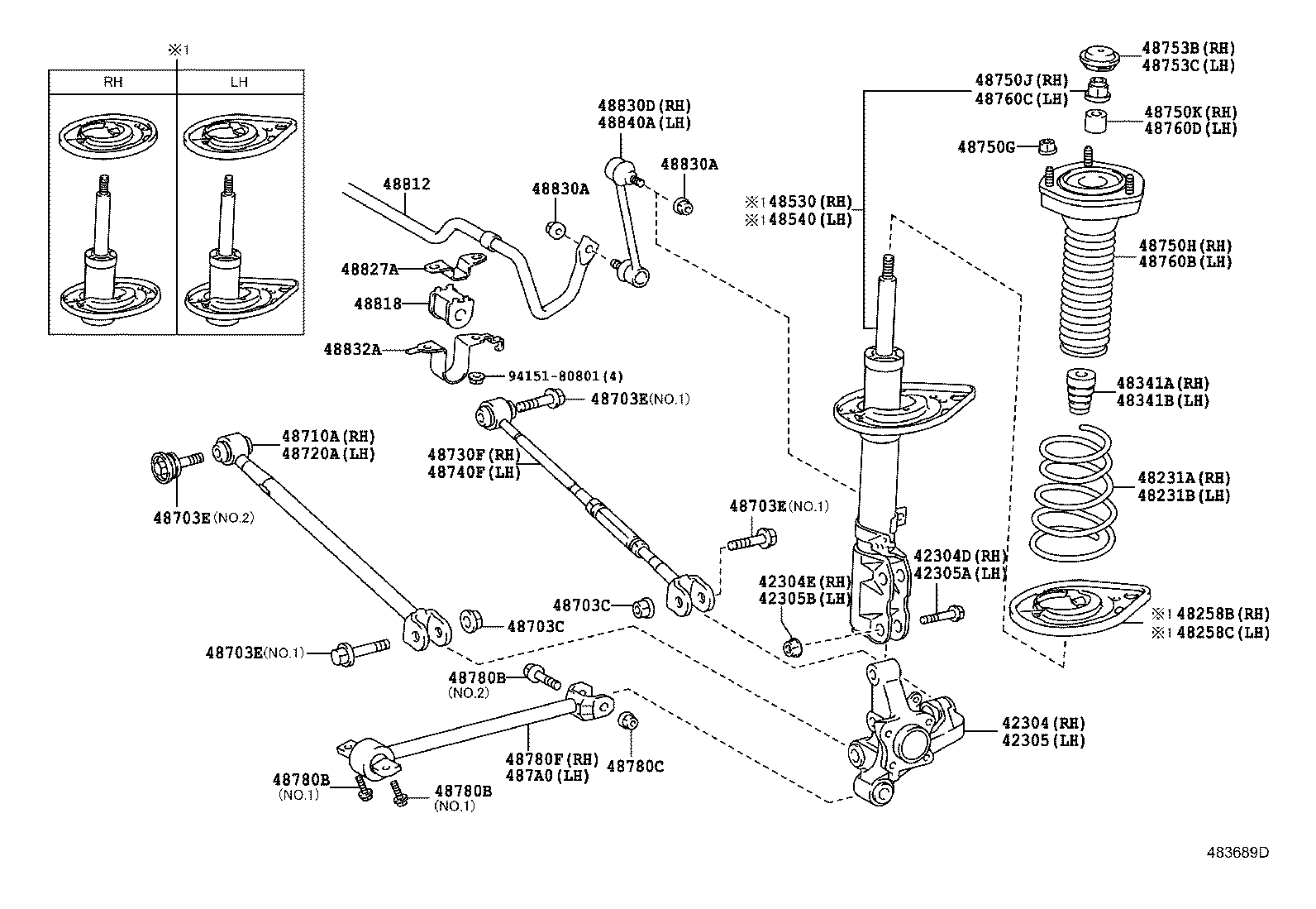 TOYOTA 48341-06050 - Amortizator furqanavto.az