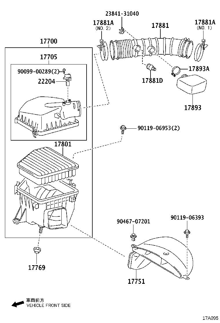 TOYOTA 17801 31110 - Hava filtri furqanavto.az