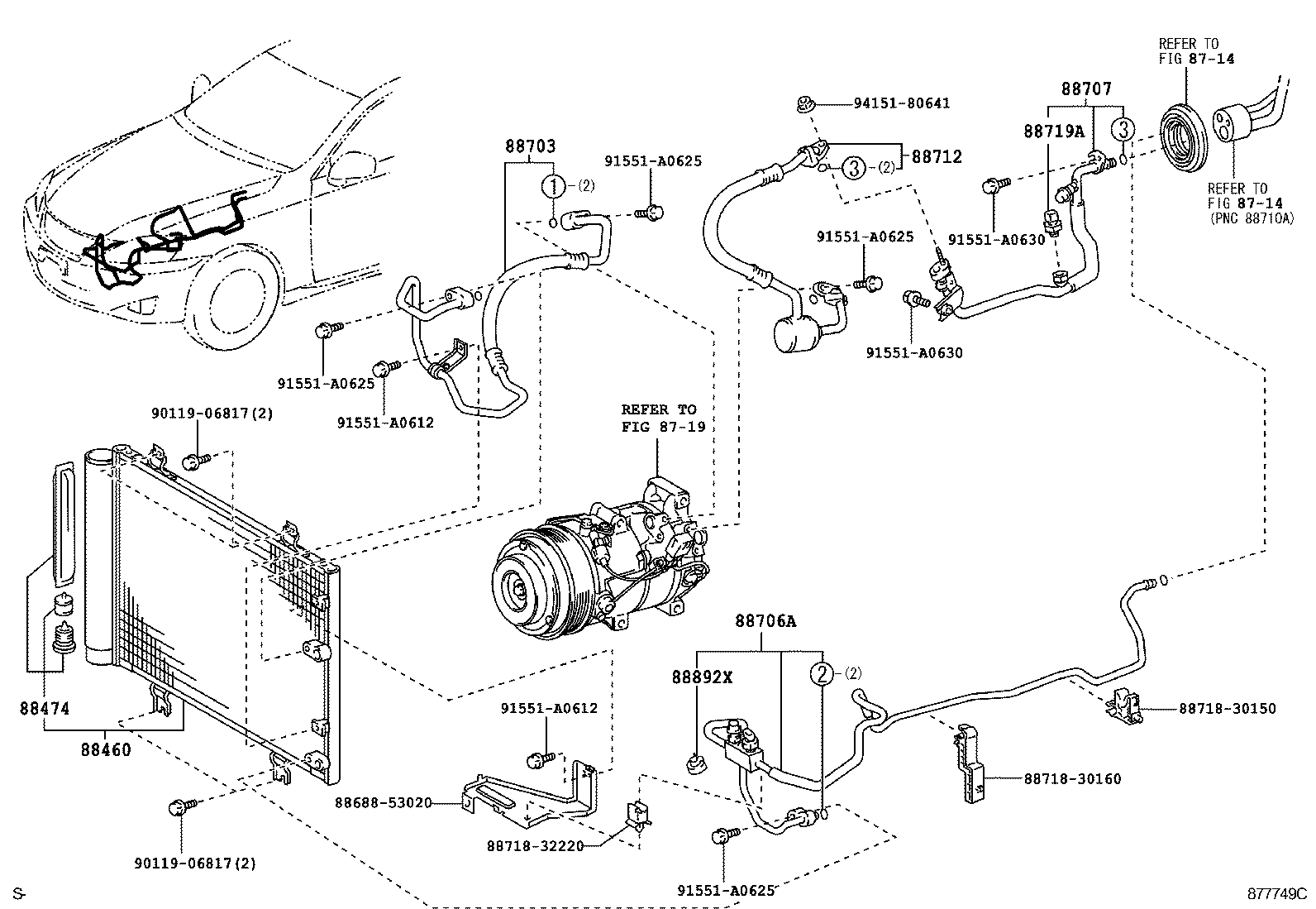 Daihatsu 88474-17010 - Quruducu, kondisioner furqanavto.az